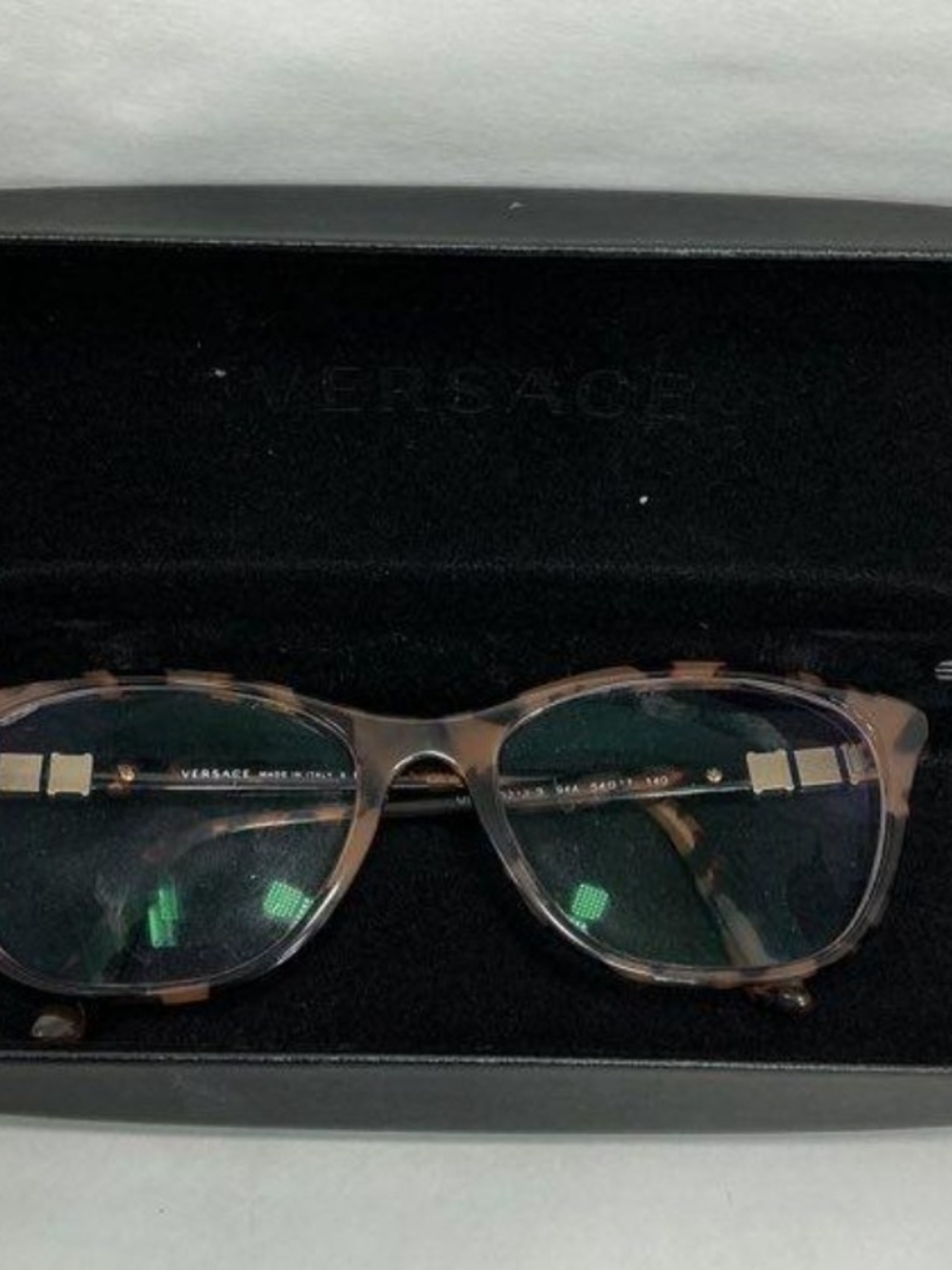 Versace Tortoiseshell Brown and Gold Eyeglasses